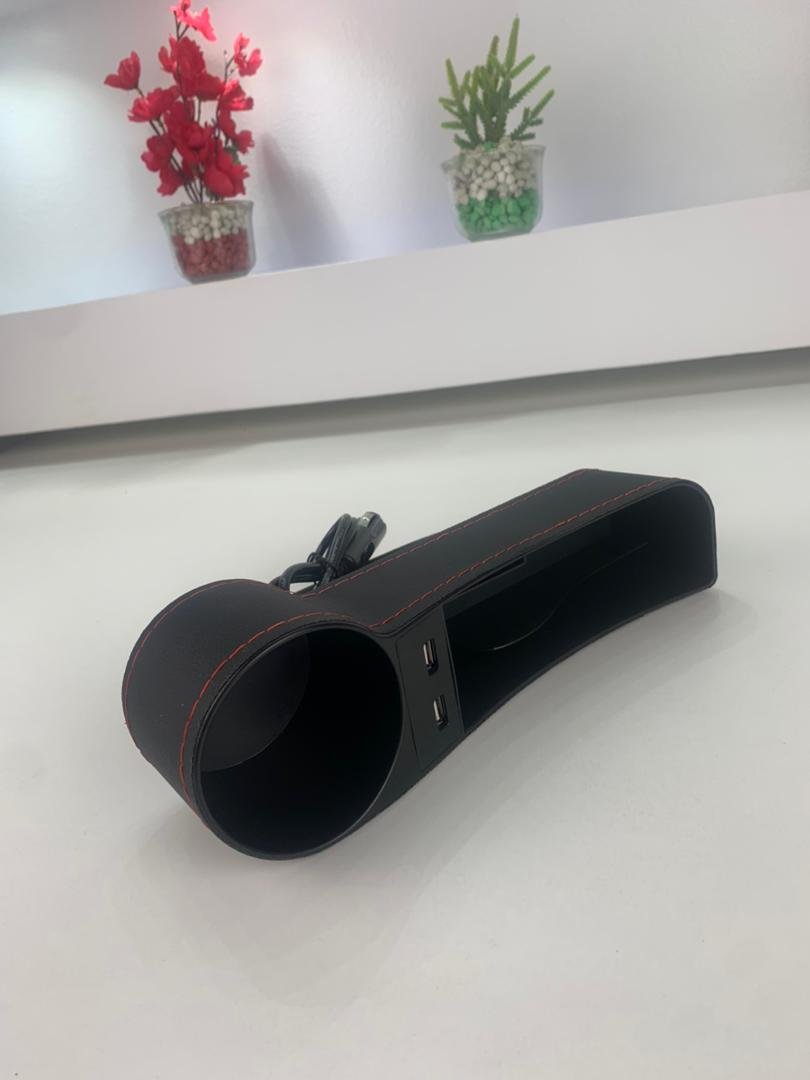 Organiseur Latéral de Siège avec Chargeur USB et Porte-Gobelet image 3