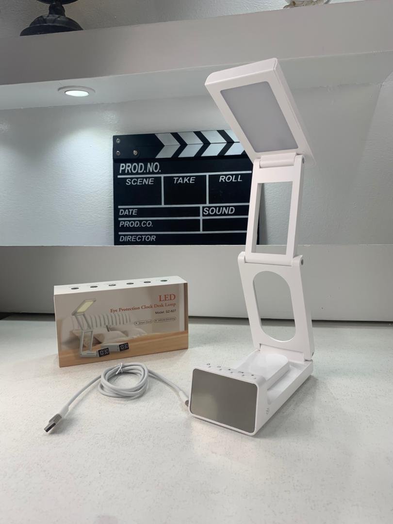 Lampe de bureau rechargeable sans fil avec réveil LED et power bank 10 000 mAh image 7