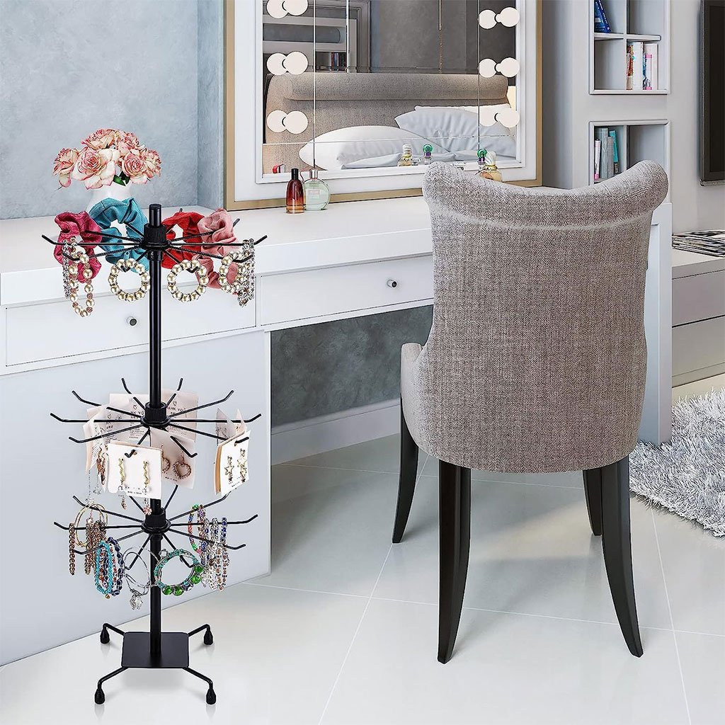Porte-bijoux rotatif à trois niveaux – Élégance et organisation raffinée image 5