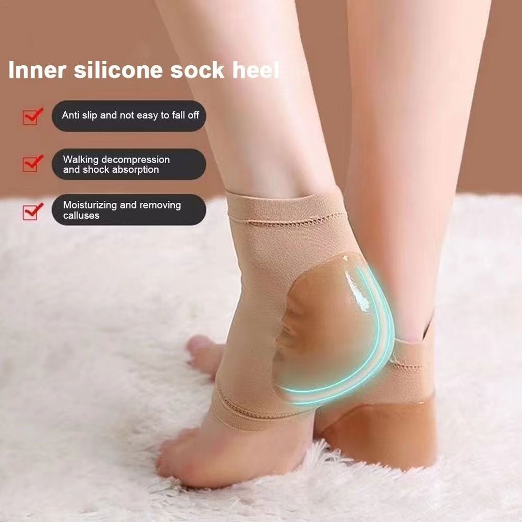 Chaussettes Hydratantes en Gel pour Talons Fendillés – Soin Spa à Domicile image 0