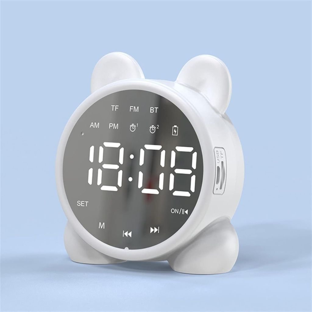 Réveil Miroir Bluetooth avec Haut-Parleur et Radio FM image 5