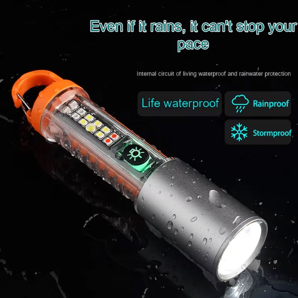 Lampe de Poche Télescopique Rechargeable Type-C avec Zoom et Aimant image 1