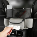 Sac de Rangement en Cuir pour Siège de Voiture – Support Central & Multi-Compartiments image 0