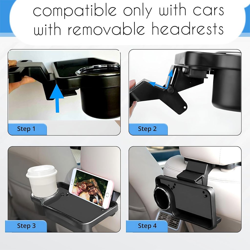Porte-Gobelet de Voiture Pliable pour Dossier – Rangement Pratique et Compact image 4