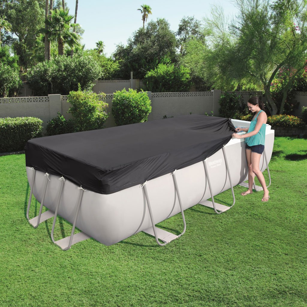 Bâche de Piscine Rectangulaire 412 x 201 cm en Polypropylène Bestway 58232 – غطاء مسبح مستطيل بولي بروبيلين image 2