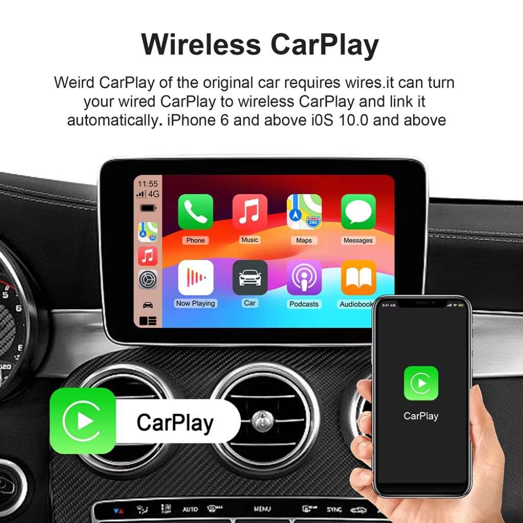 Boîtier CarPlay Sans Fil Android 13 – Multimédia et Streaming Intégrés image 2