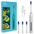 Brosse à Dents Électrique Étanche Luckky IPX7 4 Têtes Incluses image 0