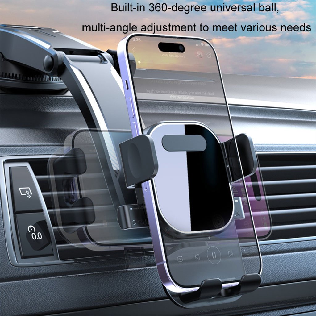 Support Téléphone Voiture Intelligent à Gravitée – ABS & Silicone image 5