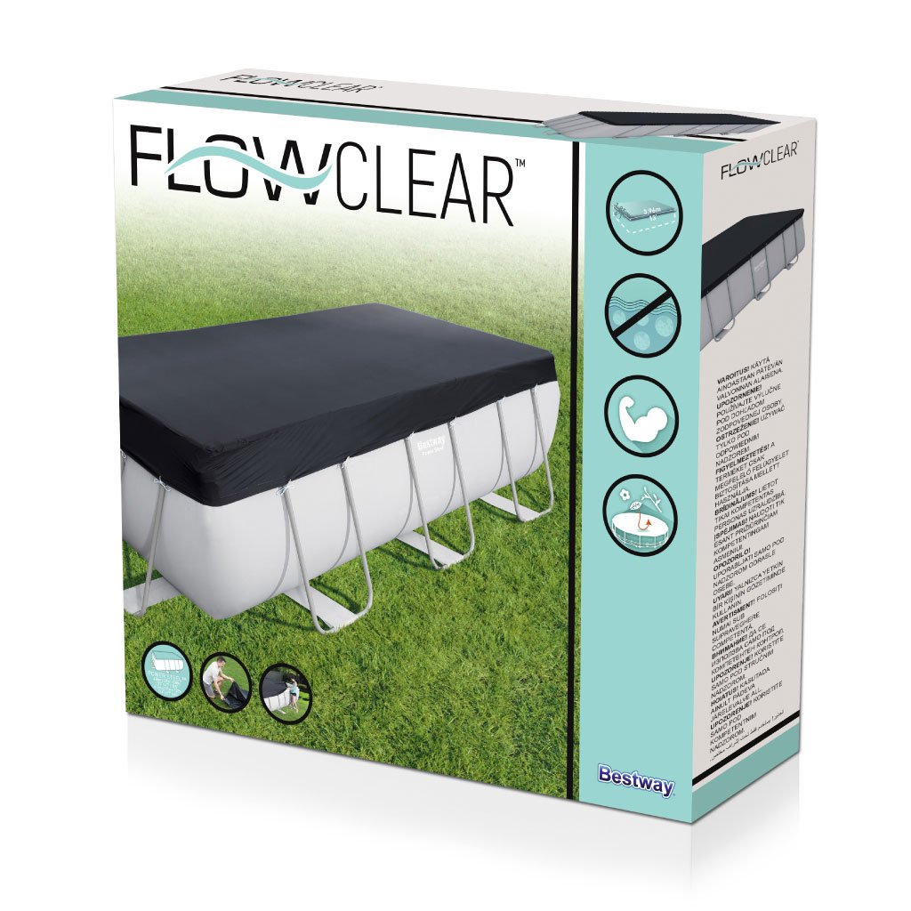 Bâche de Piscine Rectangulaire 412 x 201 cm en Polypropylène Bestway 58232 – غطاء مسبح مستطيل بولي بروبيلين image 3