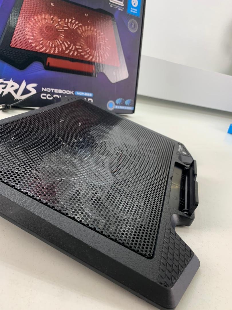 Support Refroidisseur Silencieux pour PC Portable 10 à 17 Pouces – 2 Ventilateurs image 2