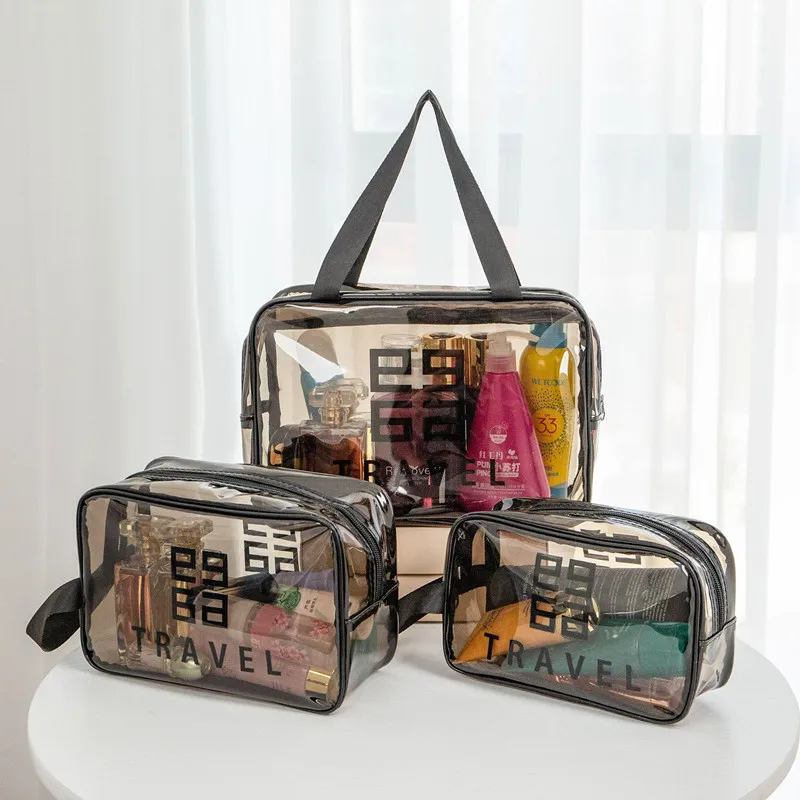 Trousse de Toilette Transparente Imperméable – 3 Tailles, Grande Capacité image 3
