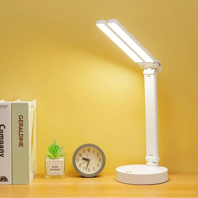 Lampe de Bureau Tactile LED Rechargeable – 3 Couleurs d’Éclairage image 3