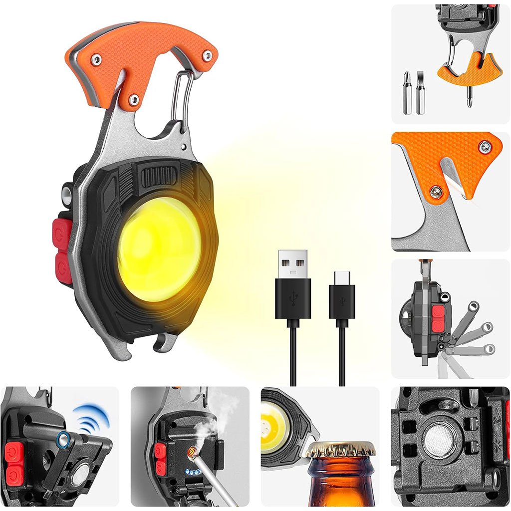 Mini lampe LED 8-en-1  portable - مصباح صغير متعدد الوظائف image 5