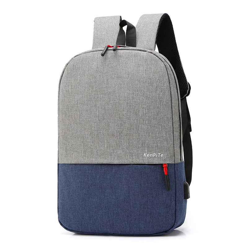 Sac à Dos Bicolore Unisexe Bleu – Élégance Urbaine et Confort Quotidien