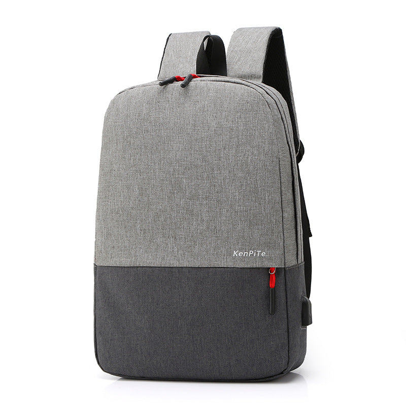 Sac à Dos Bicolore Unisexe Gris – Élégance Urbaine et Confort Quotidien