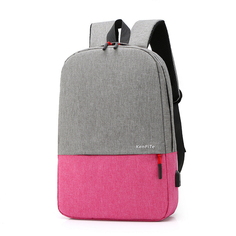 Sac à Dos Bicolore Unisexe Rose – Élégance Urbaine et Confort Quotidien