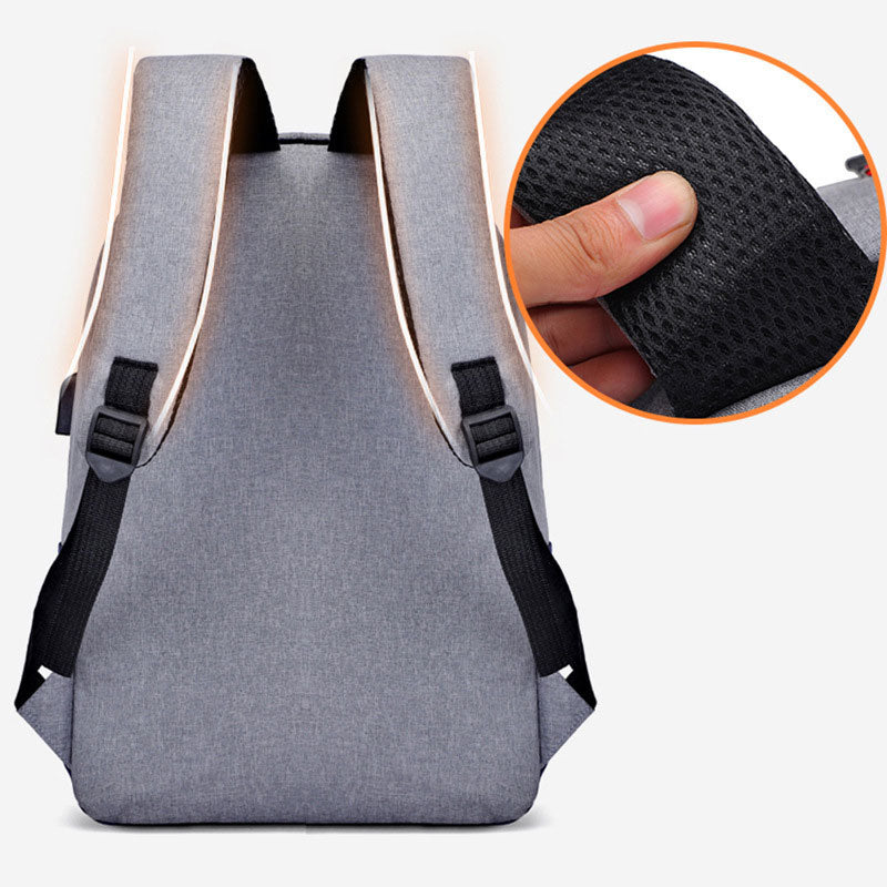 Sac à Dos Bicolore Unisexe Gris – Élégance Urbaine et Confort Quotidien