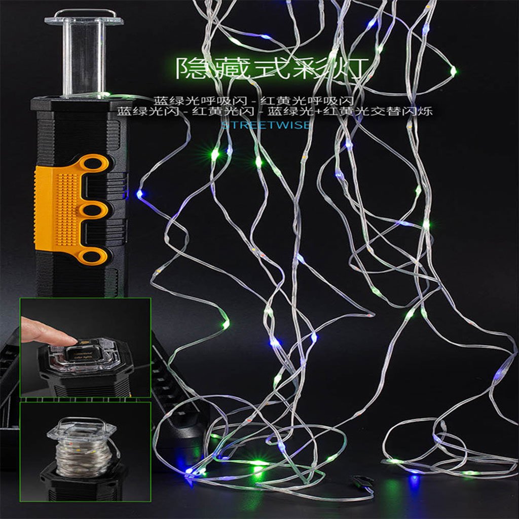 Torche LED avec Power Bank et guirlande RGB de 10 m مصباح طورش مع بطارية خارجية وسلك إضاءة image 4