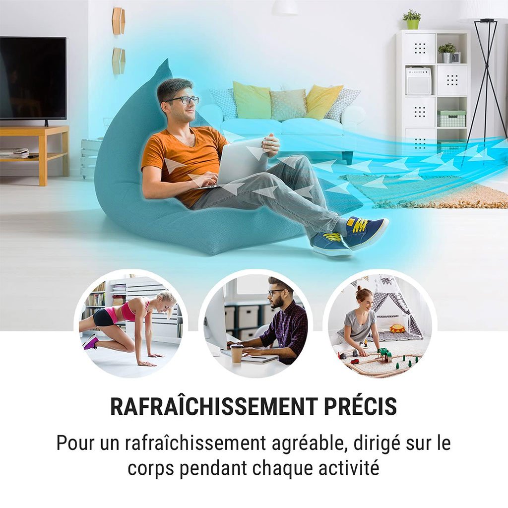 Rafraîchisseur d’Air Mobile 4-en-1 avec Ioniseur et Réservoir 8L image 4