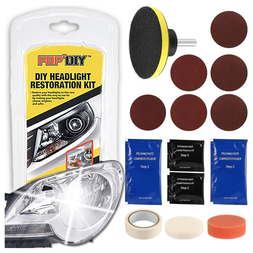 Kit Réparation Phares Voiture Anti-Jaunissement Longue Durée
