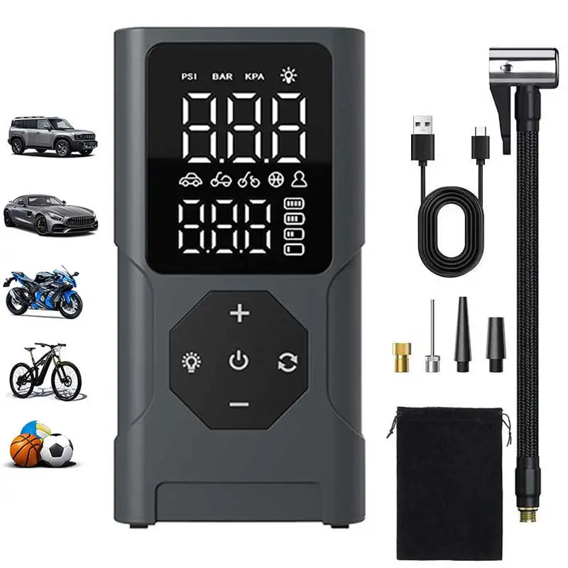 Mini Compresseur d’Air 150 PSI Sans Fil – Gonflage Rapide et Intelligent
