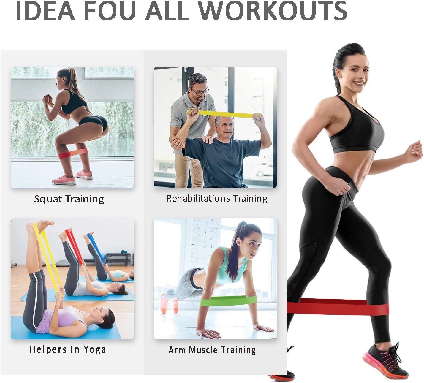 Kit de Fitness Ultimate : 5 Bandes de Résistance Pro