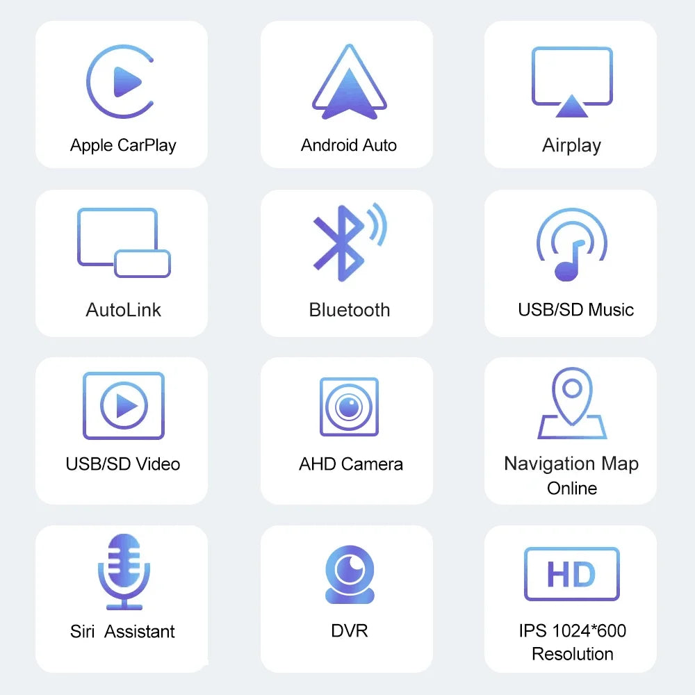 Autoradio 1-DIN HD 5" – CarPlay & Android Auto