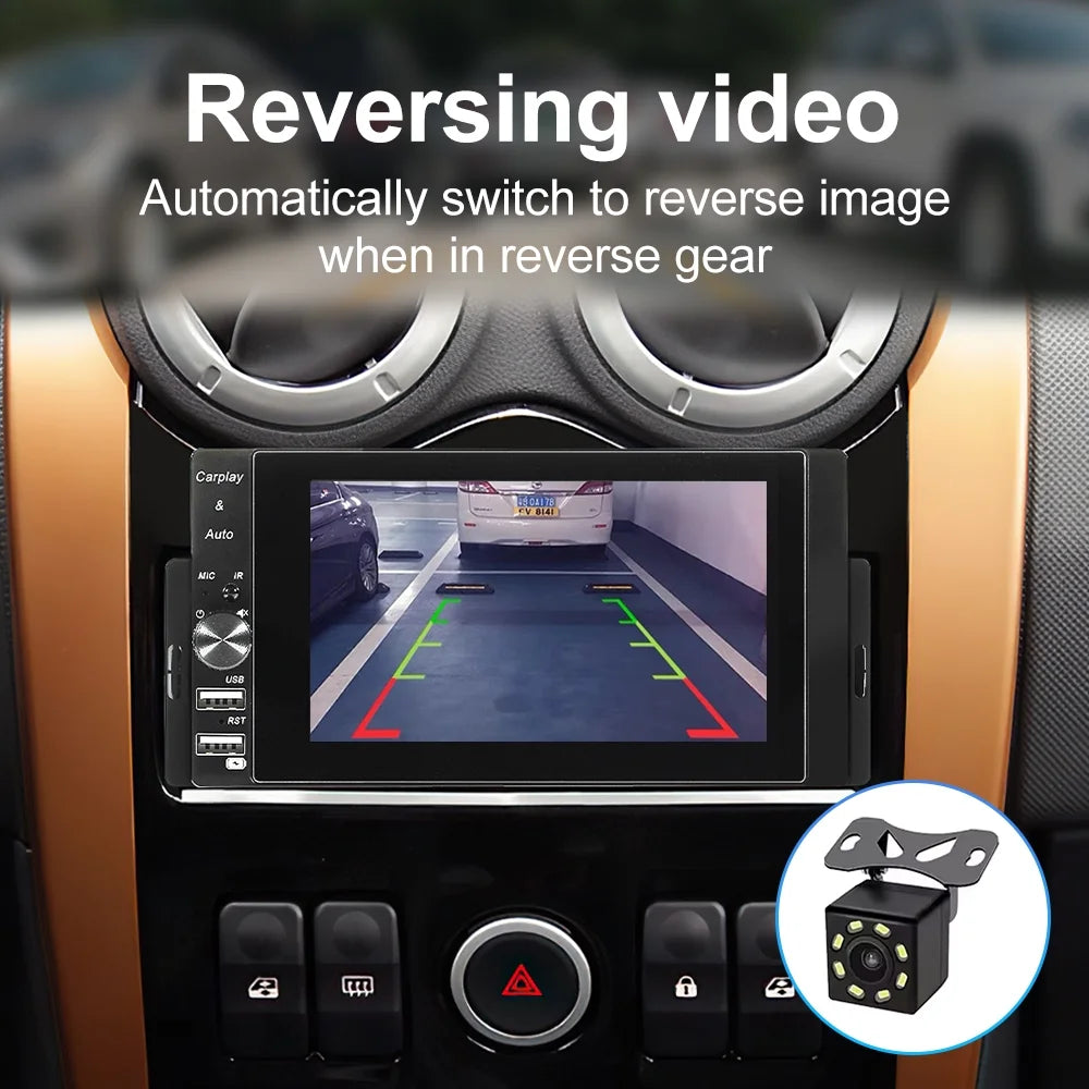 Autoradio 1-DIN HD 5" – CarPlay & Android Auto
