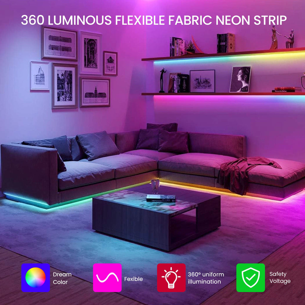 Ruban LED Total-360 – RGB Digital Flexible & Étanche IP65