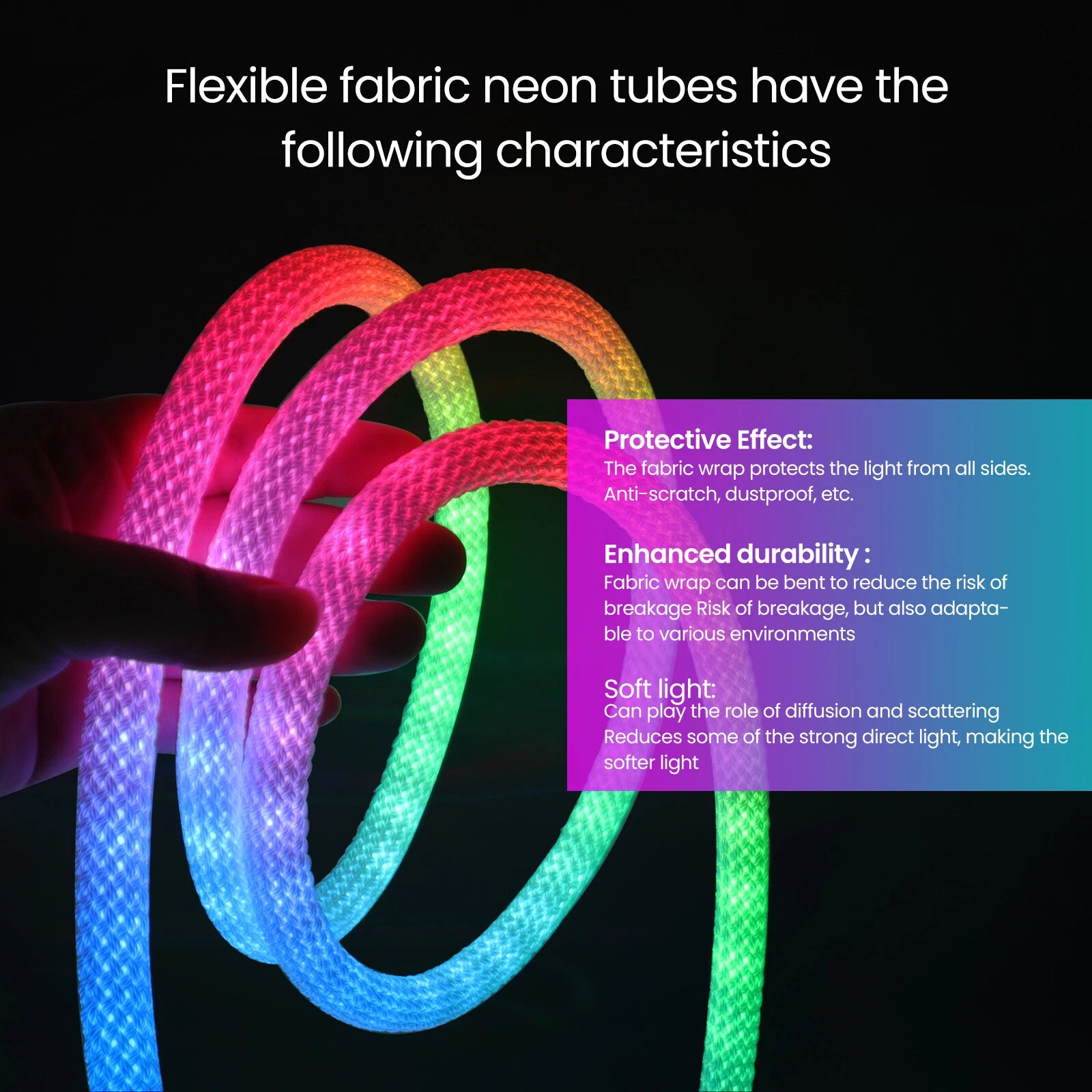 Ruban LED Total-360 – RGB Digital Flexible & Étanche IP65