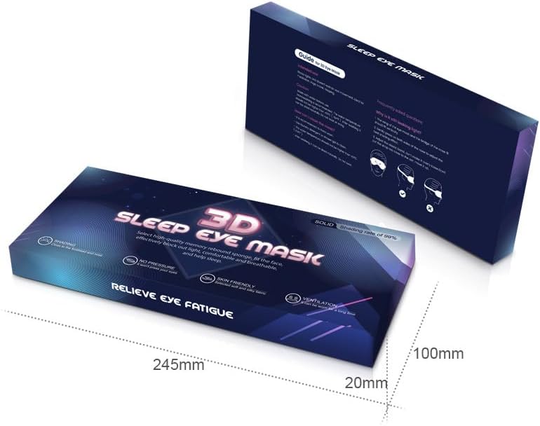 Masque de sommeil 3D – Confort et obscurité totale