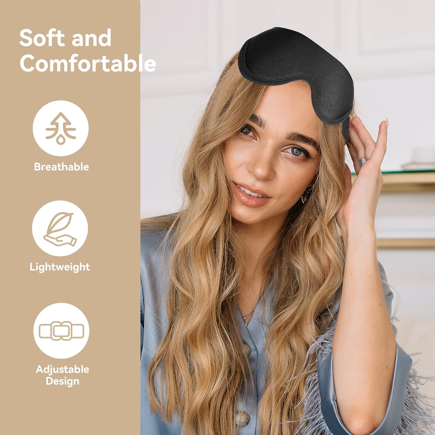 Masque de sommeil 3D – Confort et obscurité totale