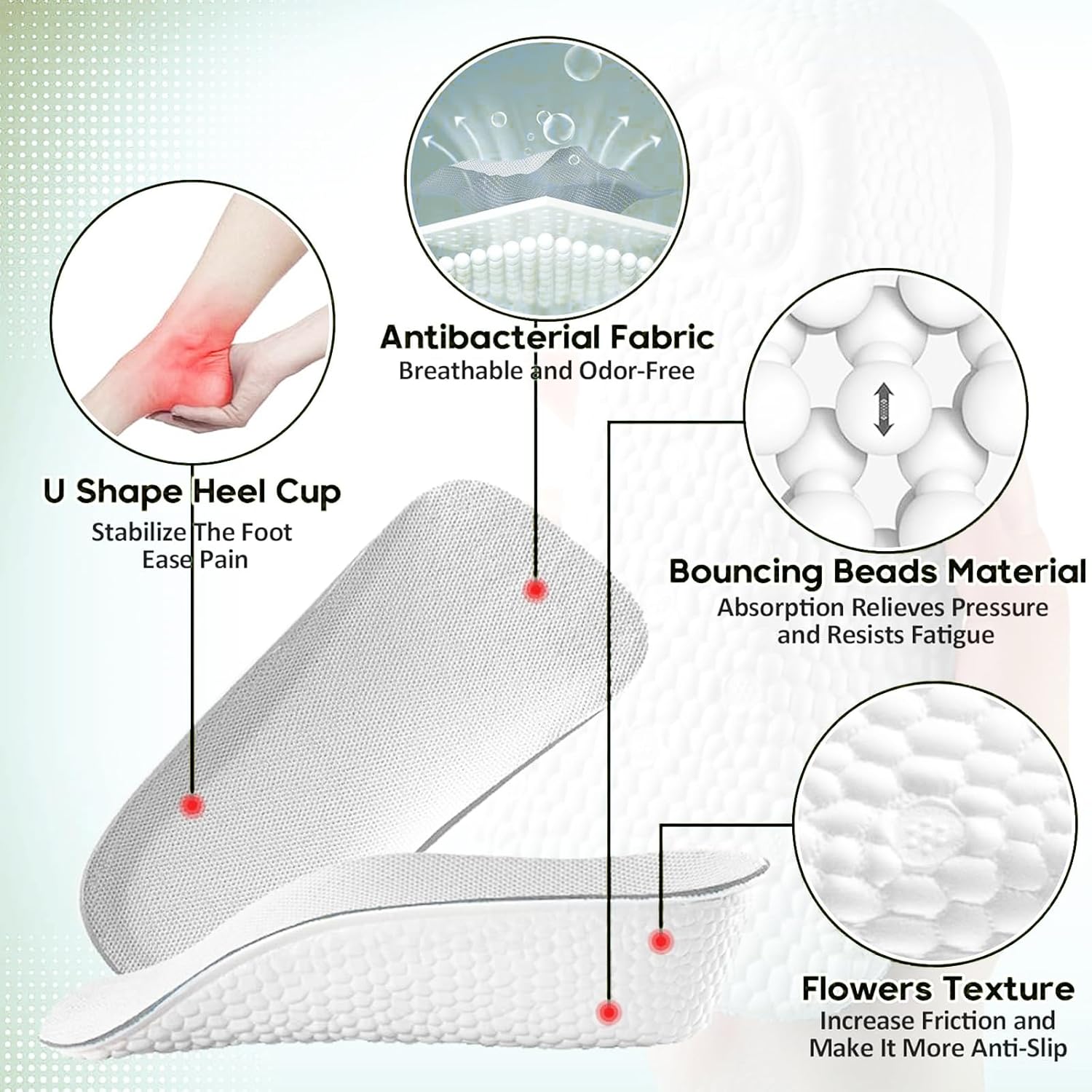 Semelles orthopédiques invisibles – Gain de hauteur et confort