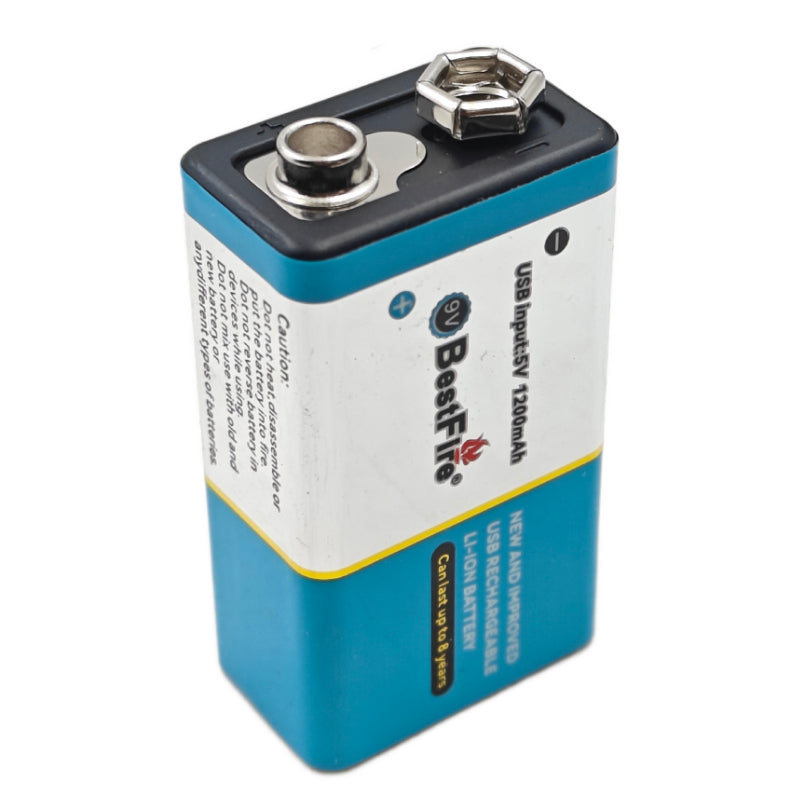 Pile Rechargeable 9V USB-C 6000mWh – Puissance Stable