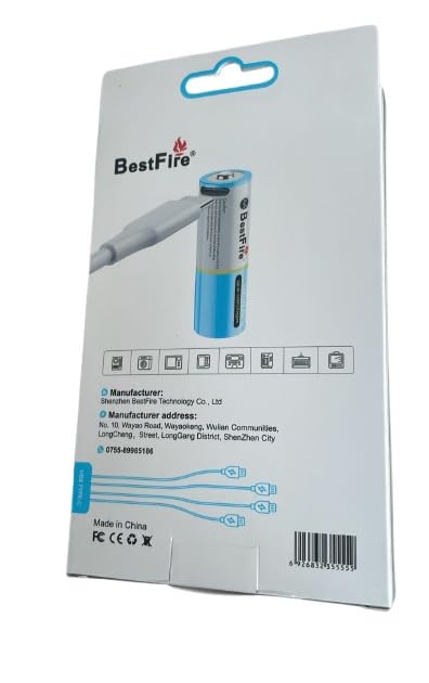 Piles Rechargeables AA USB-C BestFire 2150mAh – Longue Durée