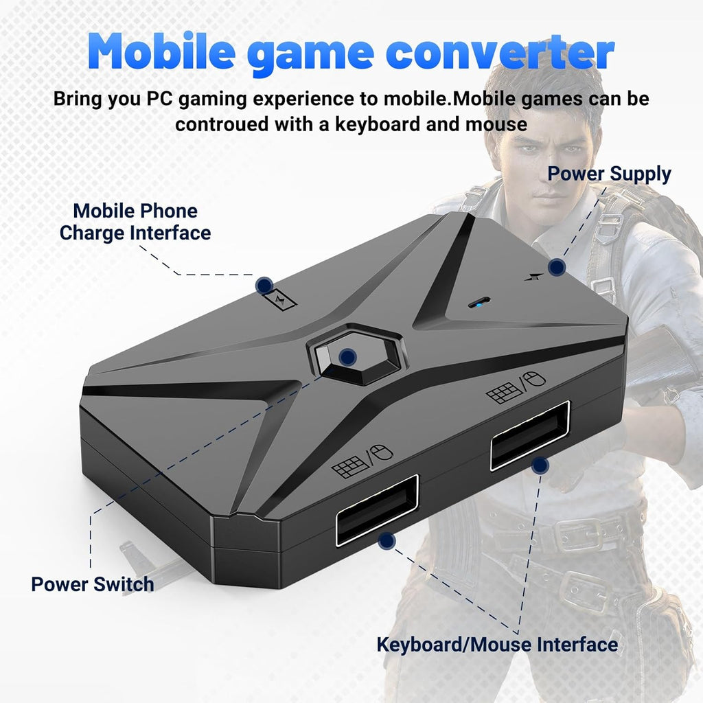 Adaptateur Gaming Bluetooth 5.3 – Clavier & Souris Mobile Sans Latence