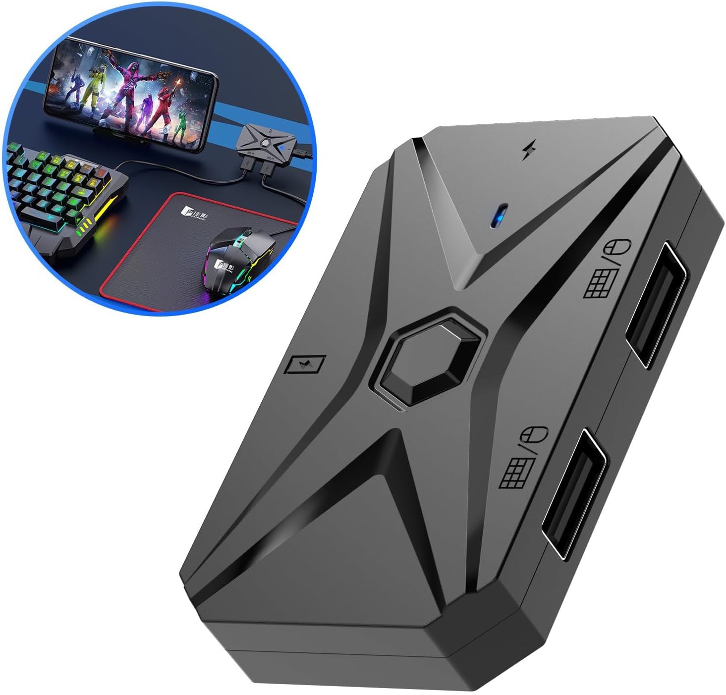 Adaptateur Gaming Bluetooth 5.3 – Clavier & Souris Mobile Sans Latence