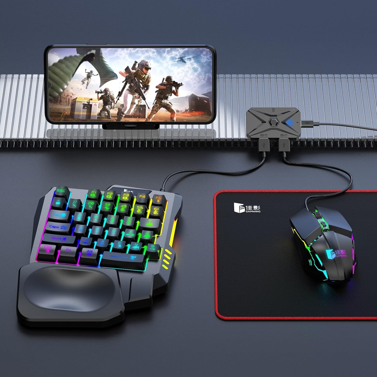 Adaptateur Gaming Bluetooth 5.3 – Clavier & Souris Mobile Sans Latence