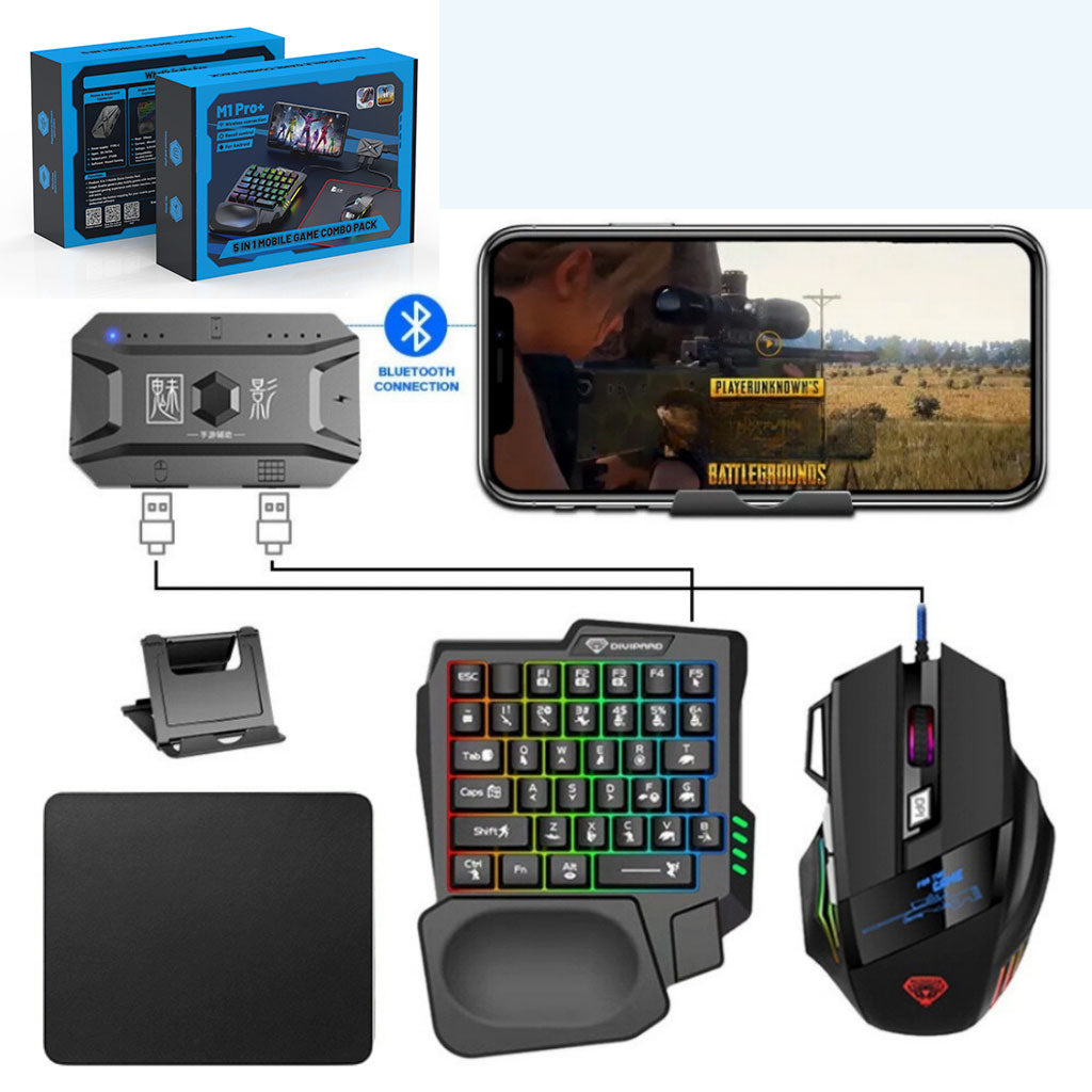 Adaptateur Gaming Bluetooth 5.3 – Clavier & Souris Mobile Sans Latence