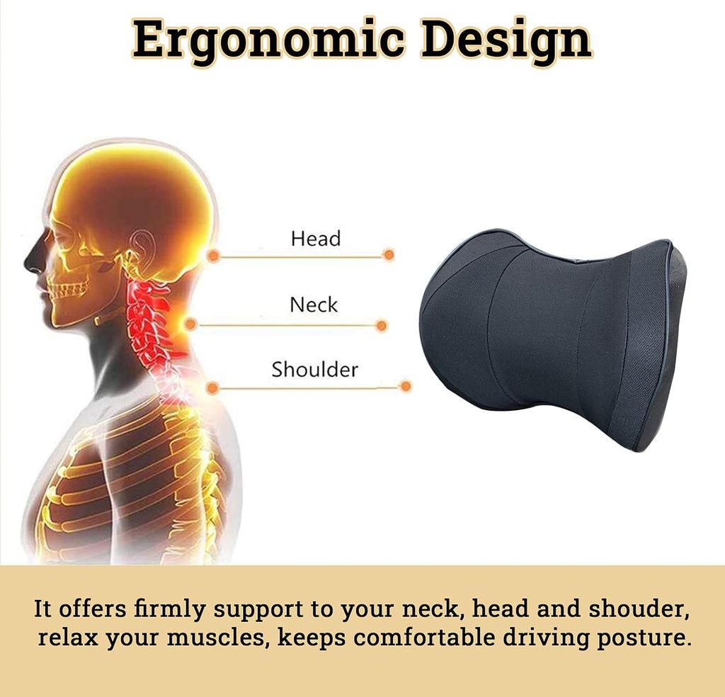 Coussin Cervical Voiture Mémoire de Forme – Confort Ergonomique