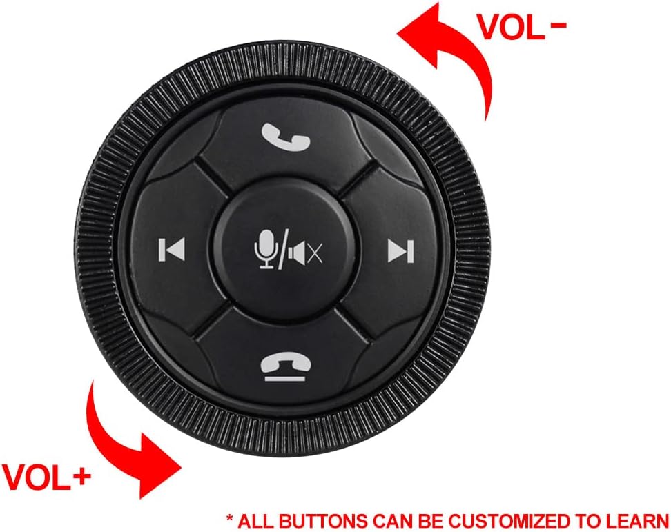 Commande Volant Bluetooth 5 Boutons – Contrôle Audio Universel