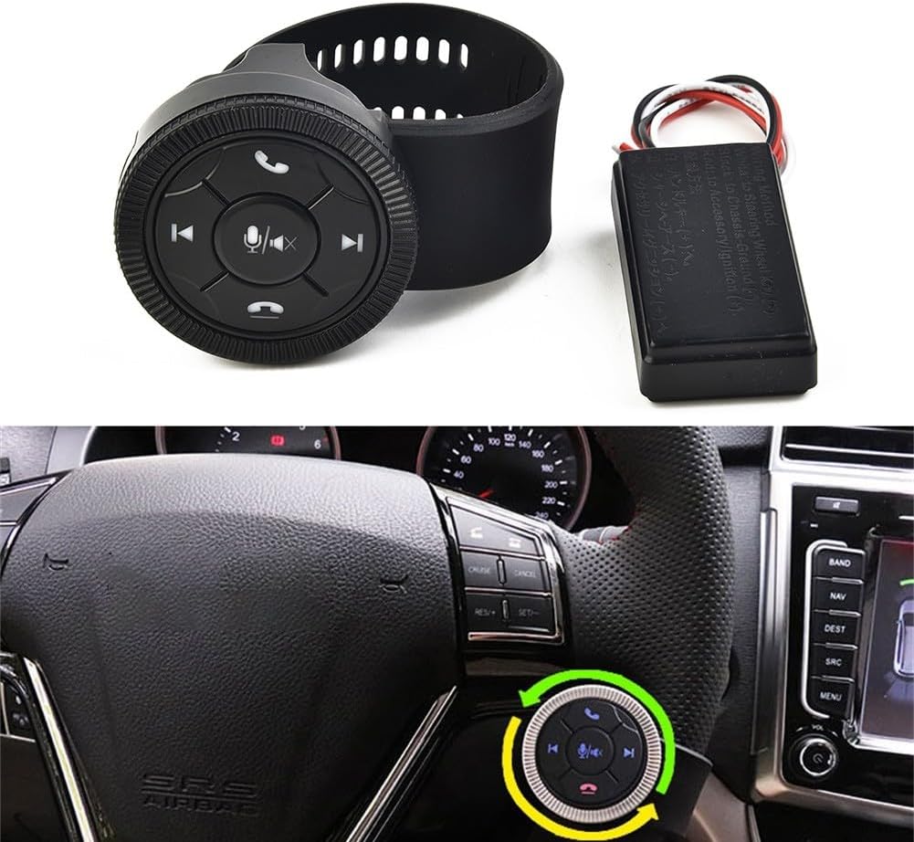 Commande Volant Bluetooth 5 Boutons – Contrôle Audio Universel
