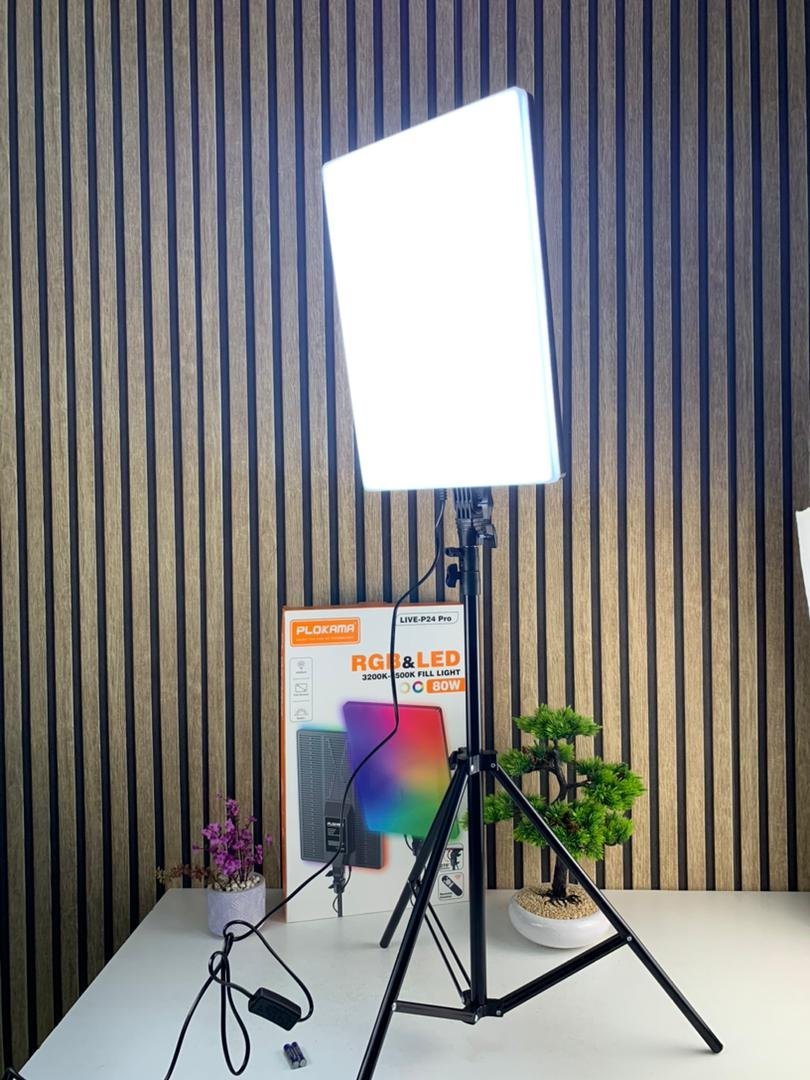 Éclairage LED RGB Professionnel pour Créateurs – Plokama LIVE-P24 Pro 80W image 12