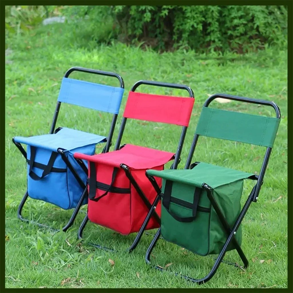 Chaise pliante avec sac intégré كرسي قابل للطي  مع حقيبة مدمجة image 1