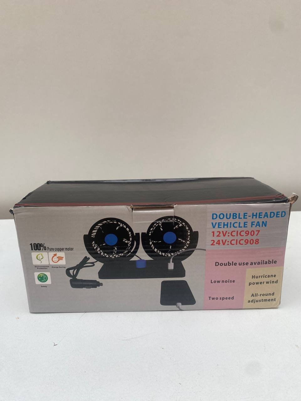 Ventilateur Voiture Double Tête 360° – Puissant, Silencieux et Économie d’Énergie image 5