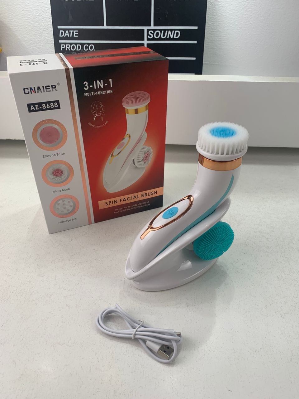 Brosse Nettoyante Visage Électrique à Micro-Vibrations Étanche – فرشاة تنظيف الوجه image 8