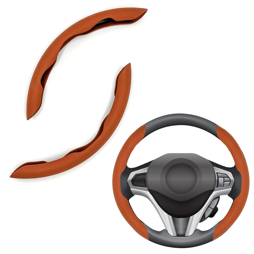 Couvre Volant Universelle Antidérapante en Cuir – Design 2 Pièces image 4