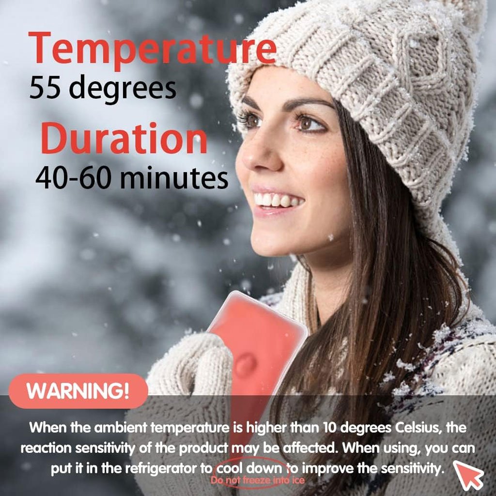 Chauffe-Mains Réutilisables de Noël – Chaleur Instantanée Jusqu’à 60 min image 6