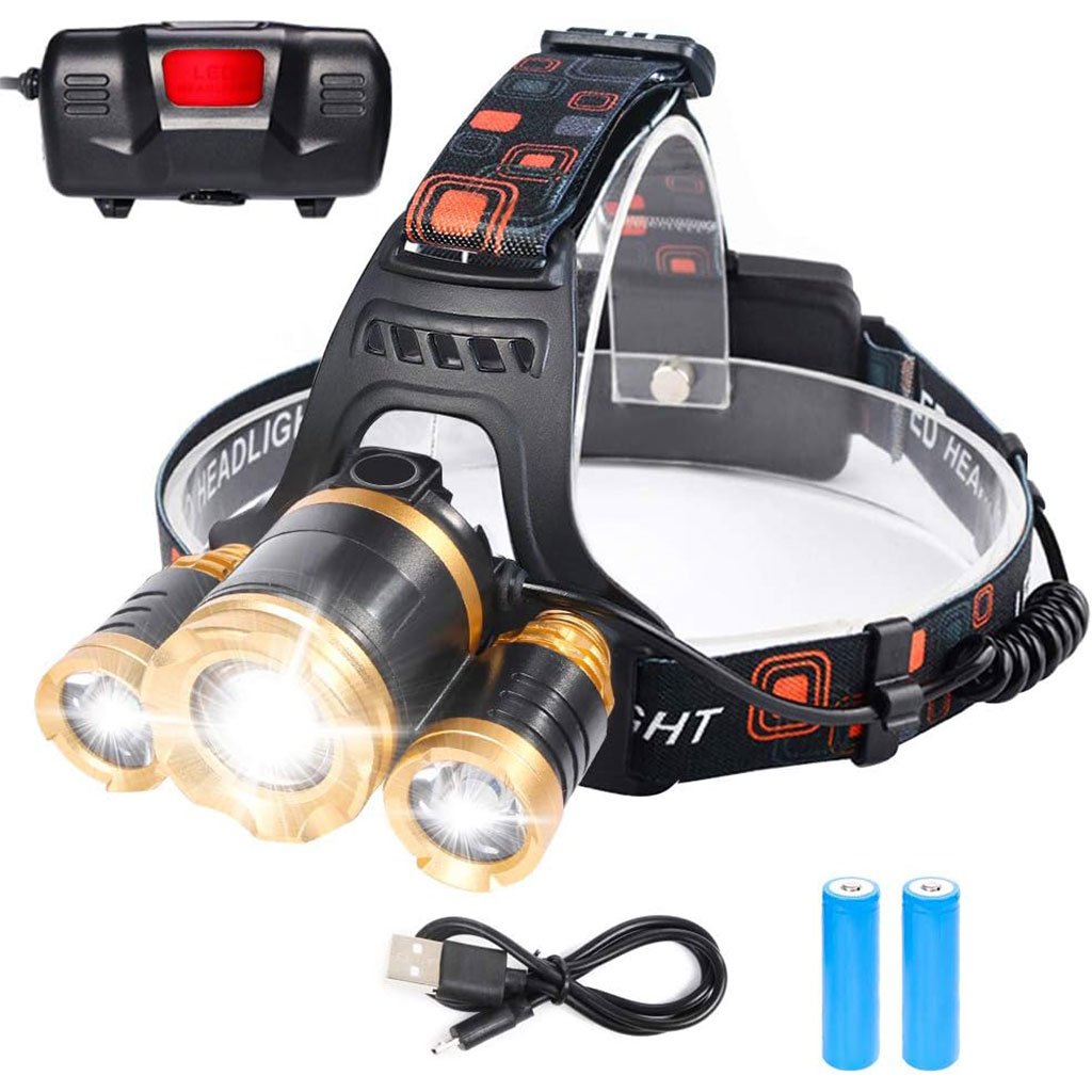 Lampe Frontale LED 6000K USB Rechargeable – مصباح رأس  قابل لإعادة الشحن image 1