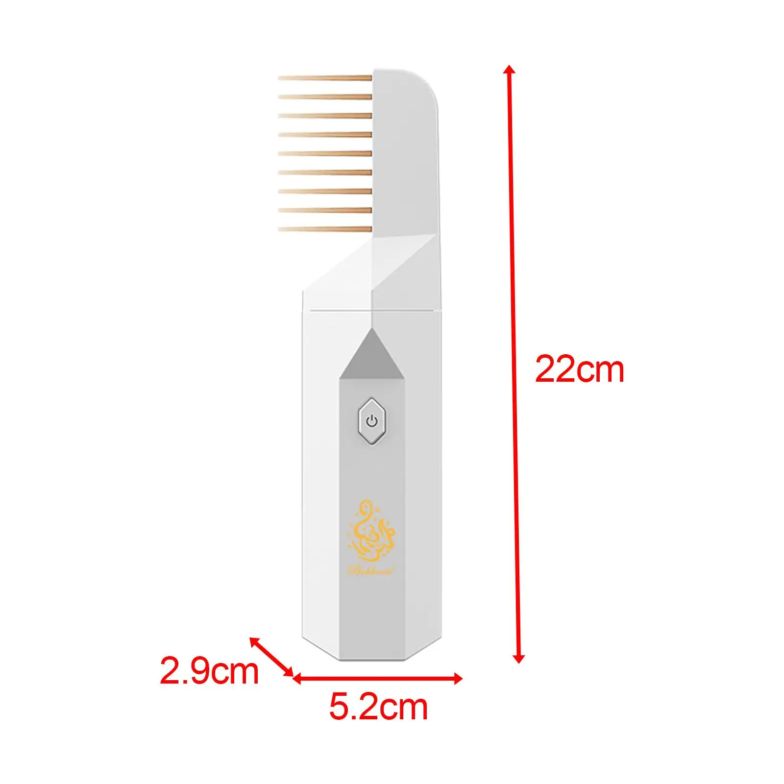 Brûleur d’Encens Électrique 2 en 1 avec Peigne Parfumé Portable Rechargeable مبخرة كهربائية 2 في 1 مع مشط معطر محمول وقابل للشحن image 2